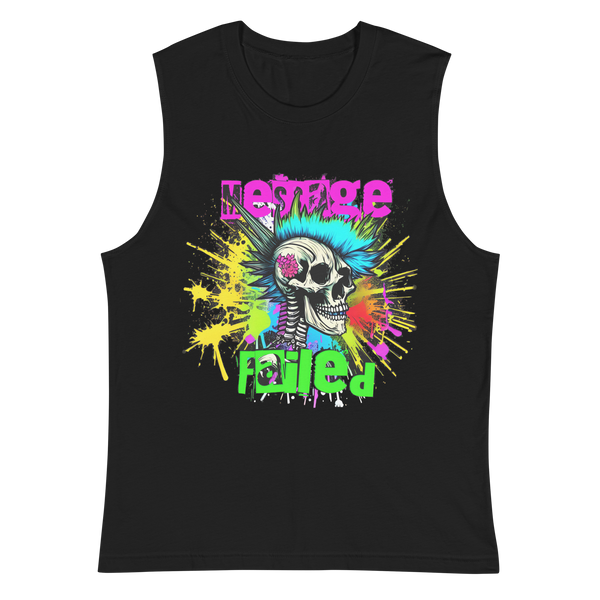 Message Failed Muscle Shirt (Colorful)